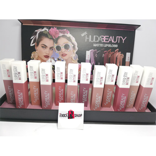 MAX Huda Beauty Matte Lip Gloss 12-PCS Set