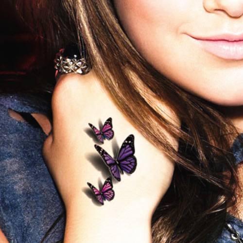 AMAZING 3D BUTTERFLY TATTOO 4