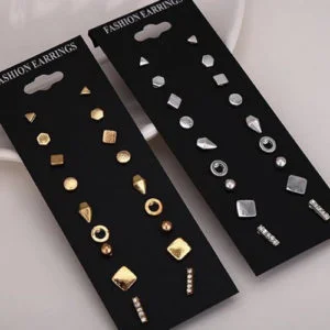 TRIANGLE ROUND DESIGN EARRINGS TRIANGLE ROUND DESIGN EARRINGS