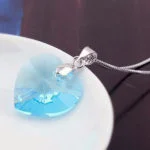 SWAROVSKI PURE CRYSTAL HEART PENDANT NECKLACE 7