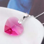 SWAROVSKI PURE CRYSTAL HEART PENDANT NECKLACE 6