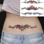 BUTTERFLY FLOWER WING TEMPORARY TATTOOS 5