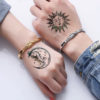 GOLD & SILVER FACE TEMPORARY TATTOOS