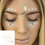 GOLD & SILVER FACE TEMPORARY TATTOOS 5