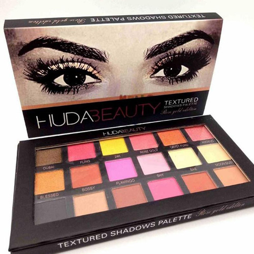 HUDA BEAUTY TEXTURED EYE SHADOW ROSE GOLD EDITION PALETTE 4