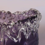 VASE WITH TWO SHADES OF PURPLE TAMPERED GLASS 6