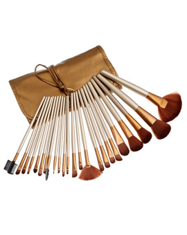 NAKED 24 PIECE BRUSH SET WITH LEATHER POUCH 4