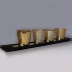 GOLDEN TAMPERED GLASS CANDLE HOLDERS 5