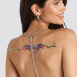 BUTTERFLY FLOWER WING TEMPORARY TATTOOS 6