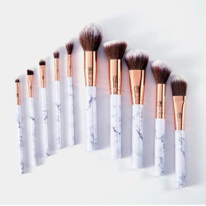 MARBLE LUXE 12 PIECE BRUSH SET BY BH COSMETICS