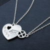 LONG KEY SILVER PLATED CRYSTAL NECKLACE 2