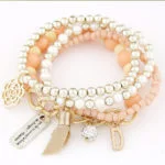 MULTILAYER METAL BEADED WRAP BRACELET MULTILAYER METAL BEADED WRAP BRACELET 5