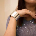 BRONZE GOLD PLATED CUFF BRACELET FOR WOMEN 5