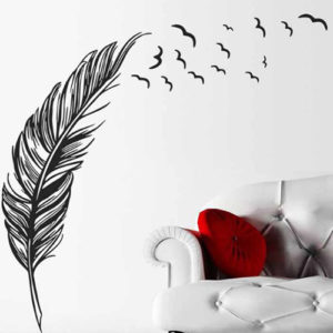 FLYING FEATHERS WALL STICKERS