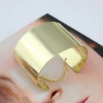 BRONZE GOLD PLATED CUFF BRACELET FOR WOMEN 6
