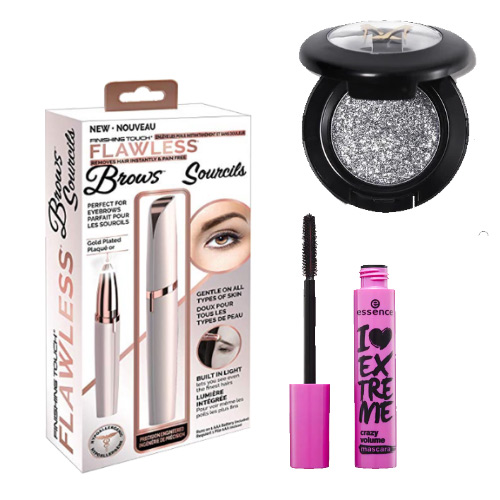 dl240-Flawless-Brows-Sourcils-Essence-Mascara-and-Miss-Rose-Glitter 3