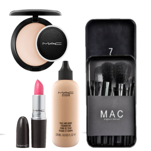 dl239-MAC-brushset-foundation-lipstick-powder 4