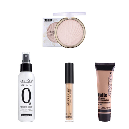 miss-rose-foundation-concealer-highlighter-makeup-setting-spray 4