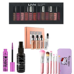 Nyx lip gloss highlighter brushes