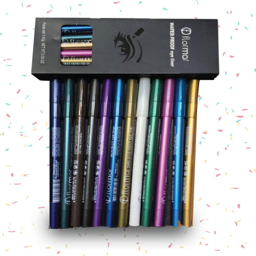 Deal 84-flormar-12 colored eye liners 3