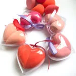 Heart shape 2 pc beauty blender pack 8