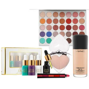 Morphe jaclyn hill farsali skin foundation Huda lipstick