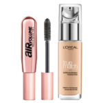 Loreal foundation blender mascara lipstick 7