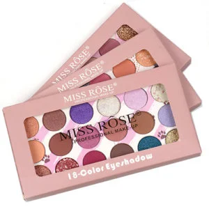3 in 1 18 color eyeshadow palette | Miss rose
