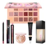 Huda Nude Lipstick Flora Highlighter Concealer Contour Foundation 5