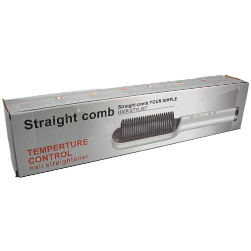 Temperature Control Hair Straightening Comb 3