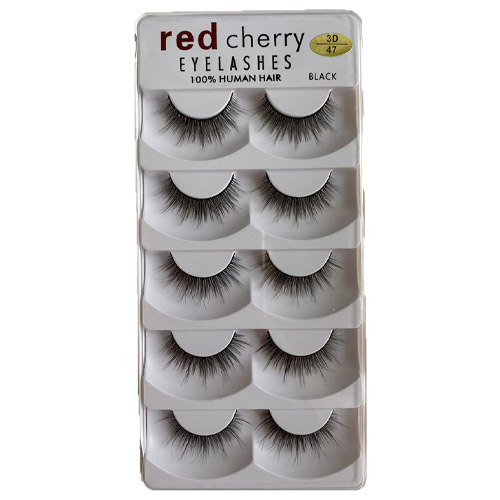 100% Human Hair Eyelashes pack of 5 | Red Cherry 4
