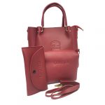 GUCCI Ladies Tote Handbag set -Maroon 5