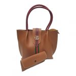 GUCCI Ladies Tote Handbag set – BROWN 5
