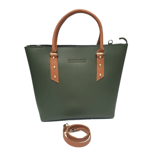 Charles and Keith Double Handle Ladies Tote Bag – Green 3