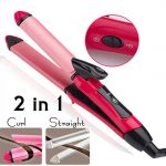 2 in 1 Hair Straightener and Curling Iron Clipper Wand 7