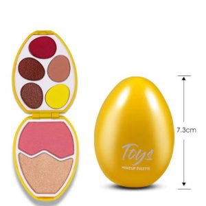 3 in 1 Toy egg shaped Face Beauty Palette – Eyeshadow, Blush and Highlighter