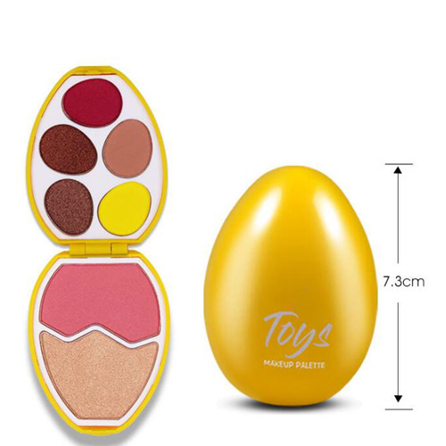 3 in 1 Toy egg shaped Face Beauty Palette – Eyeshadow, Blush and Highlighter 3