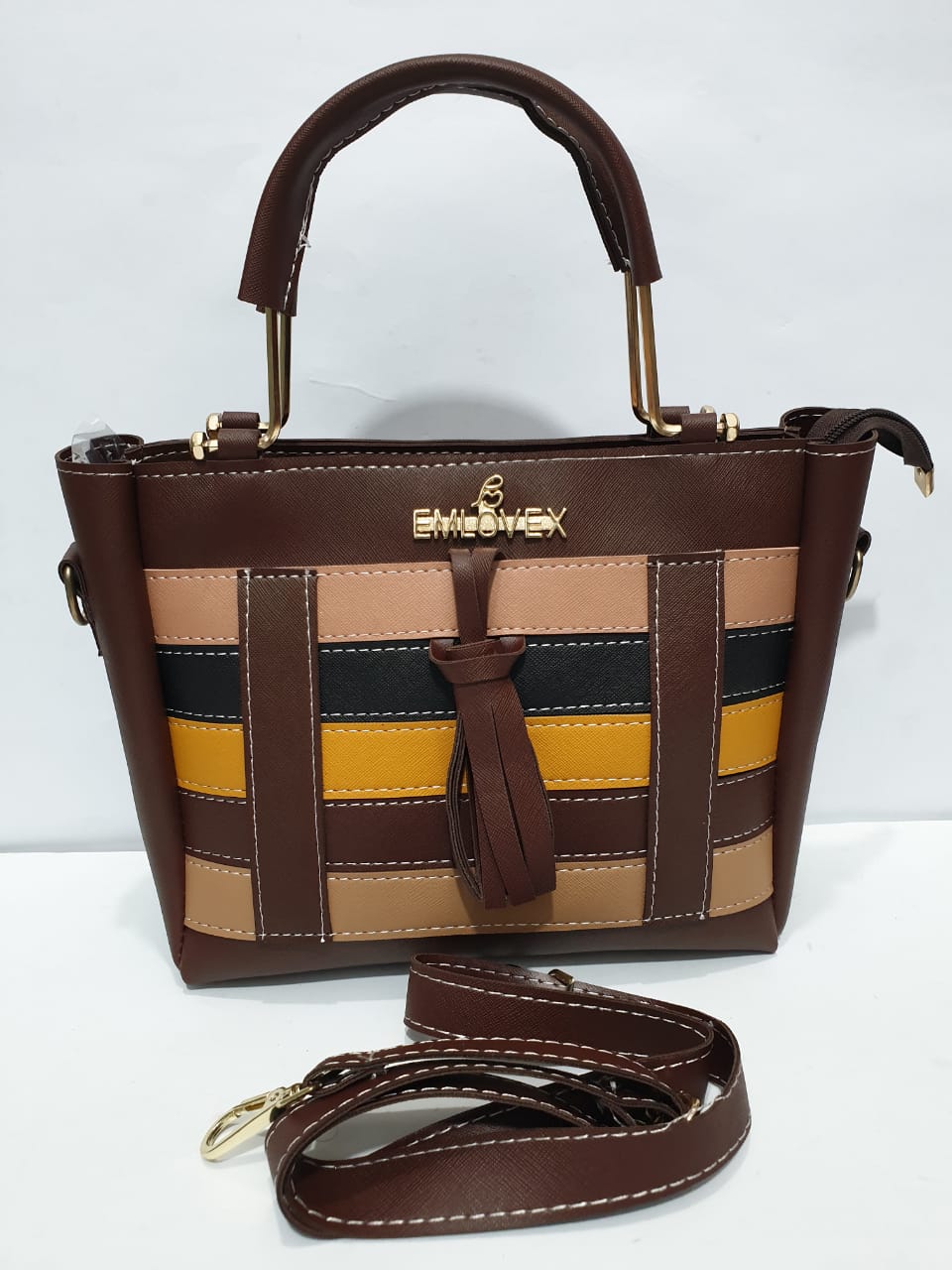 EMLOVEX Ladies handbags – Dark Brown