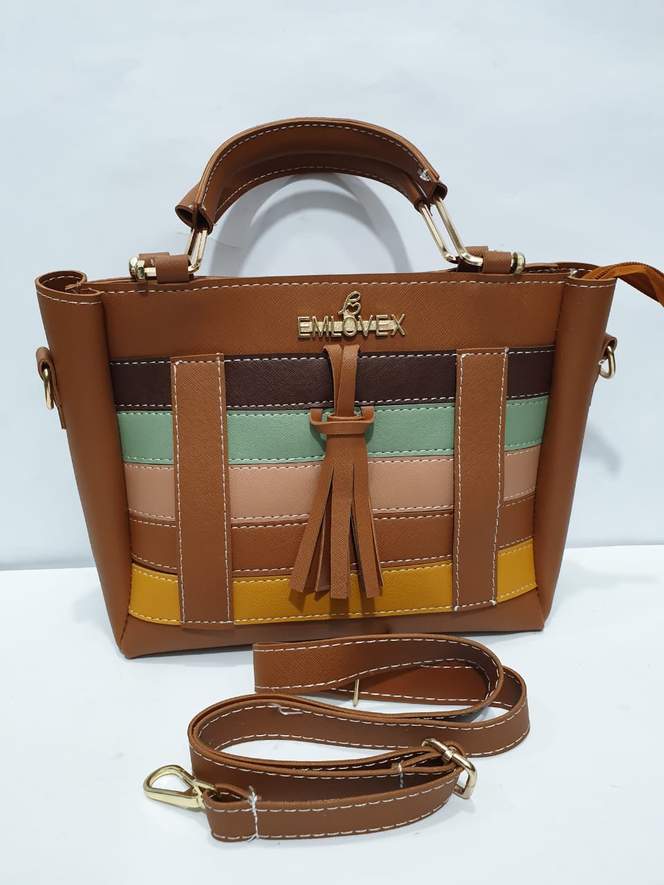 EMLOVEX Ladies handbags – BROWN 4