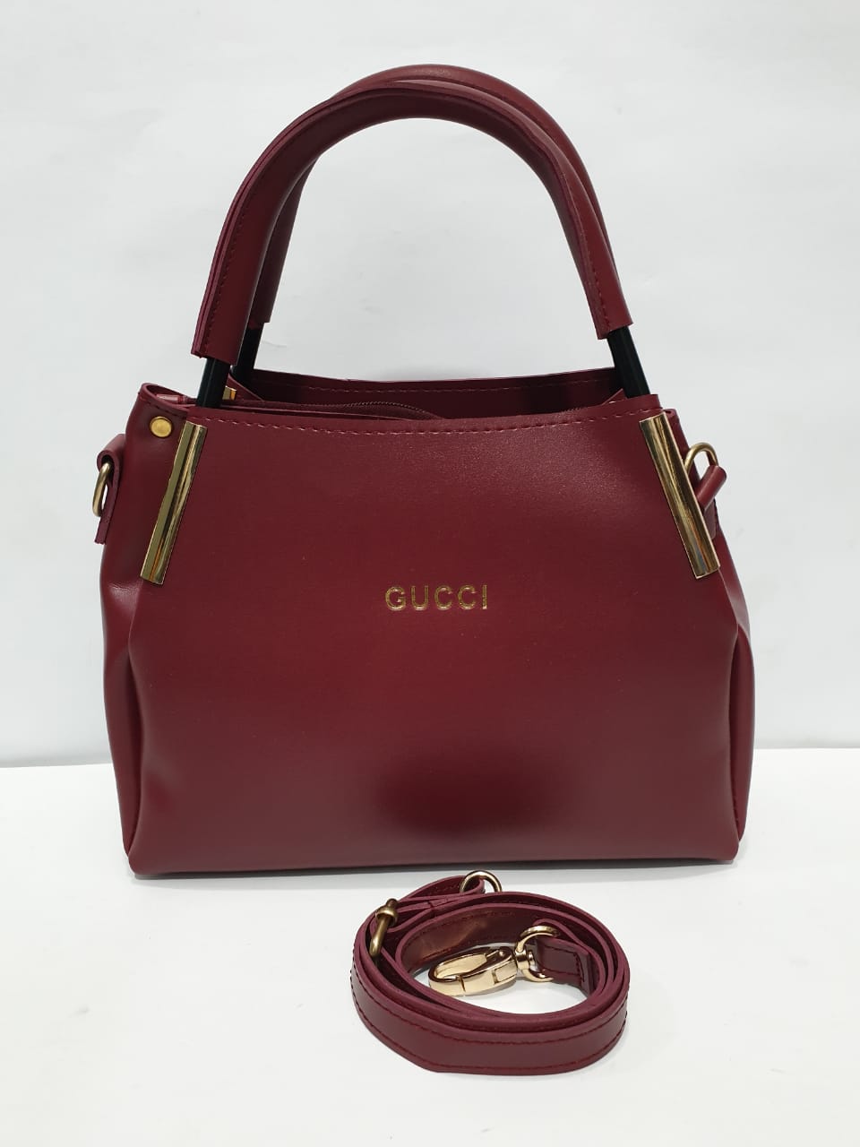 GUCCI Double Handle Ladies handbag – MAROON 3