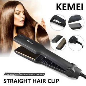 Straight Hair Clip Hair Straightener | KEMEI
