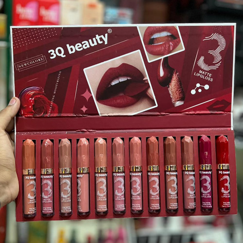 Matte Velvet Lip gloss – set of 12 | 3Q Beauty