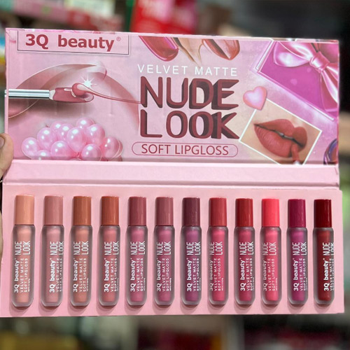 Velvet Matte Nude Look Lip gloss – set of 12 | 3Q Beauty 4