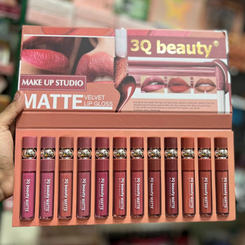 Matte Velvet Lip gloss – set of 12 | 3Q Beauty 3