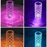 LED Rose Crystal Diamond Table Lamp 6