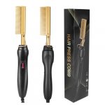 Electric high heat Copper brush for curls and straightening Wet Dry hair 5