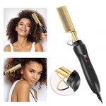 Electric high heat Copper brush for curls and straightening Wet Dry hair 6
