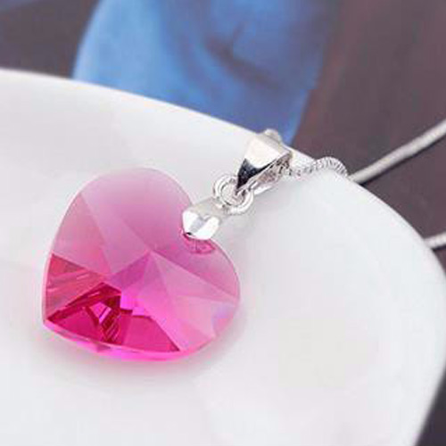 Swarovski pure crystal heart pendant necklace 6